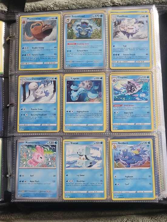 Pokemon Other - Pokemon Blue Water-Type Trading Card Set - Blue, White, Yellow